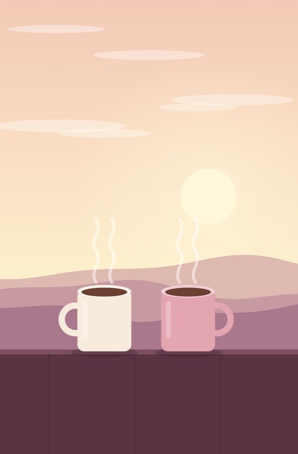 Two full cups side by side